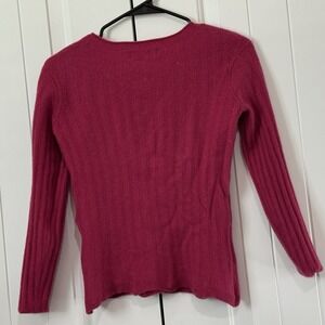 Naadam 100% Cashmere Womens‎ Sweater XS Pink Ribbed
